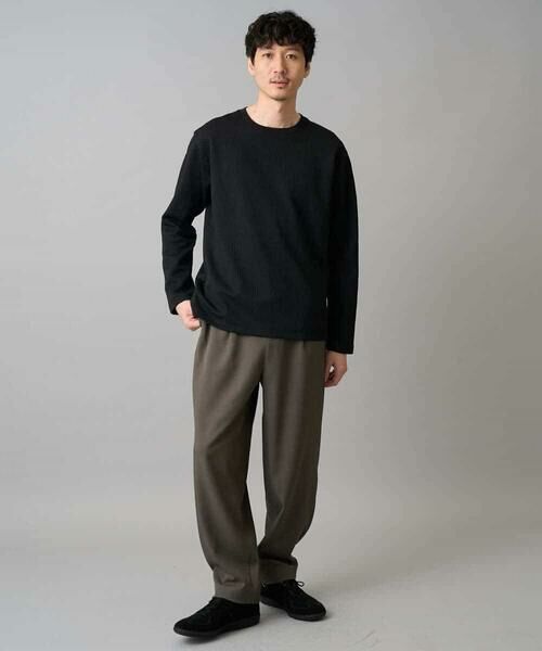 a.v.v / アー・ヴェ・ヴェ チノ・ワークパンツ | 【イージーケア/洗濯機で洗える/毛玉になりにくい/ストレッチ】メランジツイルイージーバルーンパンツ | 詳細8