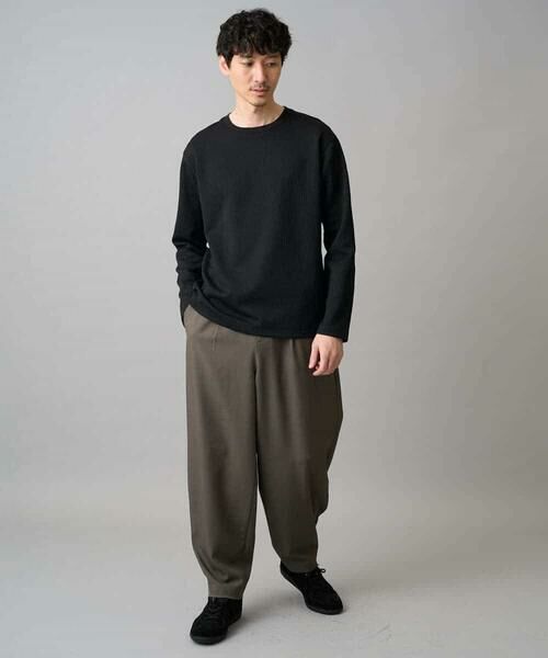 a.v.v / アー・ヴェ・ヴェ チノ・ワークパンツ | 【イージーケア/洗濯機で洗える/毛玉になりにくい/ストレッチ】メランジツイルイージーバルーンパンツ | 詳細9