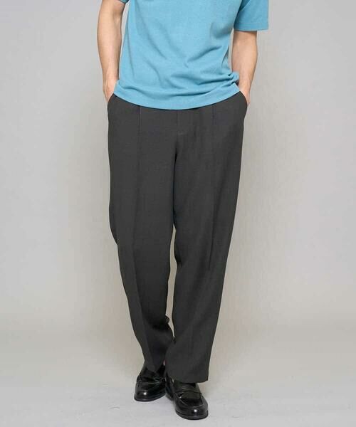 a.v.v / アー・ヴェ・ヴェ その他パンツ | 【イージーケア/洗濯機で洗える/毛玉になりにくい/ストレッチ】メッシュストレッチワンタックワイドイージースラックス | 詳細8