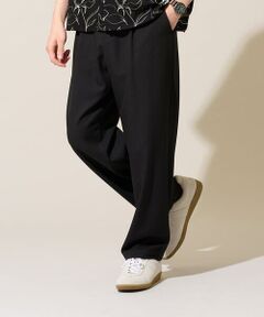 a.v.v / アー・ヴェ・ヴェ その他パンツ | 【イージーケア/洗濯機で洗える/速乾/毛玉になりにくい/ストレッチ】メランジストレッチ１タックワイドイージースラックス