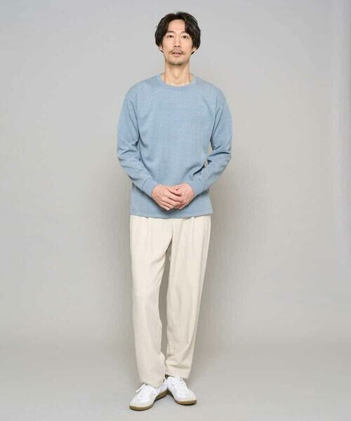 a.v.v / アー・ヴェ・ヴェ その他パンツ | 【イージーケア/洗濯機で洗える/速乾/毛玉になりにくい/ストレッチ】メランジストレッチ１タックワイドイージースラックス | 詳細1