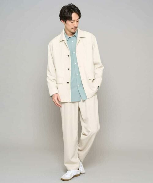 a.v.v / アー・ヴェ・ヴェ その他パンツ | 【イージーケア/洗濯機で洗える/速乾/毛玉になりにくい/ストレッチ】メランジストレッチ１タックワイドイージースラックス | 詳細10