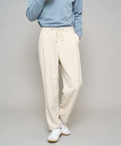 a.v.v / アー・ヴェ・ヴェ その他パンツ | 【イージーケア/洗濯機で洗える/速乾/毛玉になりにくい/ストレッチ】メランジストレッチ１タックワイドイージースラックス | 詳細14