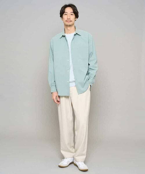 a.v.v / アー・ヴェ・ヴェ その他パンツ | 【イージーケア/洗濯機で洗える/速乾/毛玉になりにくい/ストレッチ】メランジストレッチ１タックワイドイージースラックス | 詳細3