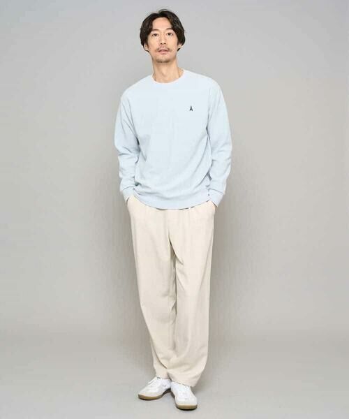 a.v.v / アー・ヴェ・ヴェ その他パンツ | 【イージーケア/洗濯機で洗える/速乾/毛玉になりにくい/ストレッチ】メランジストレッチ１タックワイドイージースラックス | 詳細6