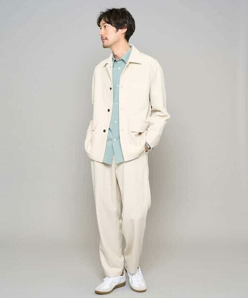 a.v.v / アー・ヴェ・ヴェ その他パンツ | 【イージーケア/洗濯機で洗える/速乾/毛玉になりにくい/ストレッチ】メランジストレッチ１タックワイドイージースラックス | 詳細9