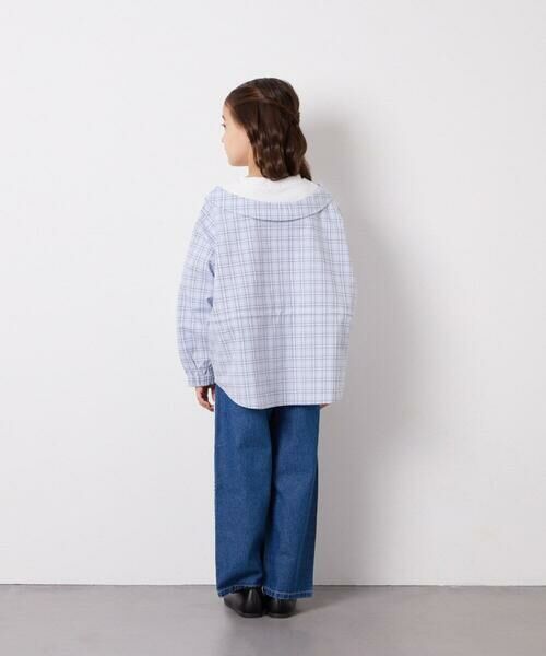 a.v.v / アー・ヴェ・ヴェ シャツ・ブラウス | [130-160]スプリングチェックレイヤード風ブラウス | 詳細10