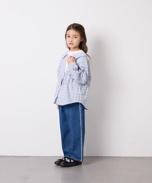 a.v.v / アー・ヴェ・ヴェ シャツ・ブラウス | [130-160]スプリングチェックレイヤード風ブラウス | 詳細8