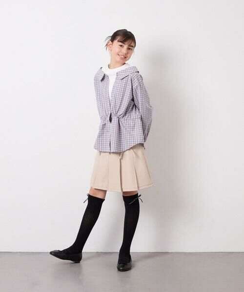 a.v.v / アー・ヴェ・ヴェ シャツ・ブラウス | [130-160]スプリングチェックレイヤード風ブラウス | 詳細18