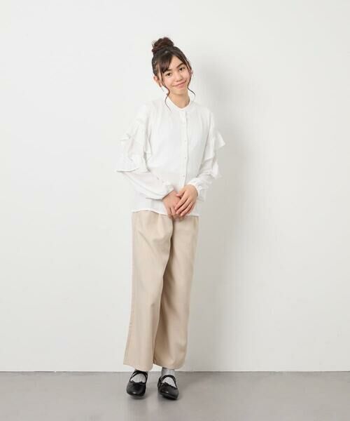 a.v.v / アー・ヴェ・ヴェ シャツ・ブラウス | [130-160]袖フリルブラウス | 詳細9