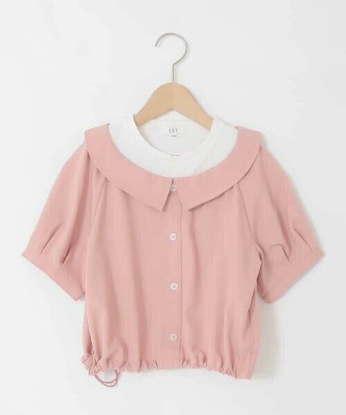 a.v.v / アー・ヴェ・ヴェ シャツ・ブラウス | [120-160]半袖レイヤード風シャツ | 詳細7