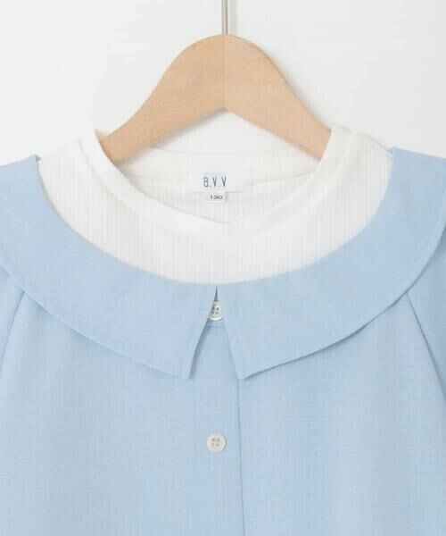 a.v.v / アー・ヴェ・ヴェ シャツ・ブラウス | [120-160]半袖レイヤード風シャツ | 詳細22