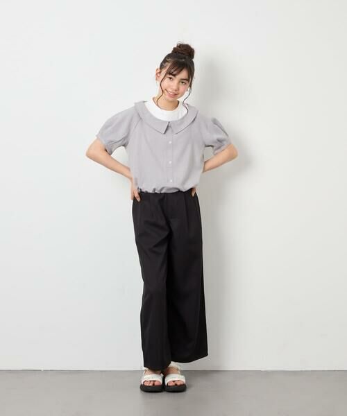 a.v.v / アー・ヴェ・ヴェ シャツ・ブラウス | [120-160]半袖レイヤード風シャツ | 詳細30