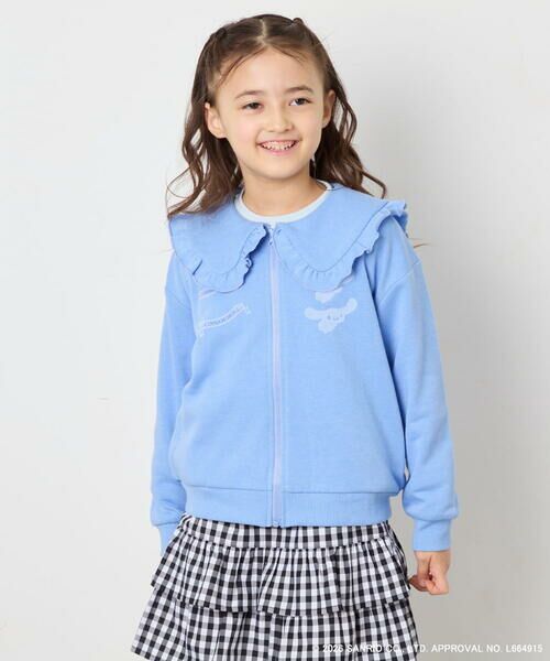 a.v.v / アー・ヴェ・ヴェ カーディガン・ボレロ | 【数量限定】[110-160][シナモロール＆ポチャッコ]フリル衿スウェットカーディガン | 詳細2