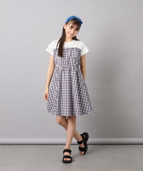 a.v.v / アー・ヴェ・ヴェ ロング・マキシ丈ワンピース | [120-160]レースアップドッキングワンピース | 詳細23