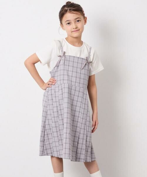 a.v.v / アー・ヴェ・ヴェ ロング・マキシ丈ワンピース | [130-160]フロントリボンプリーツジャンスカ | 詳細10