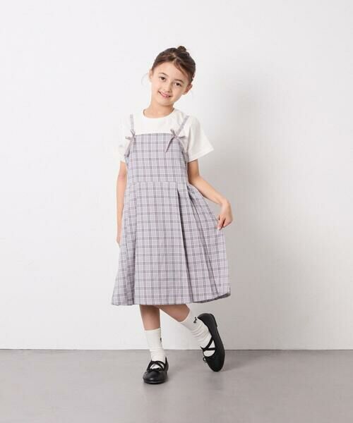 a.v.v / アー・ヴェ・ヴェ ロング・マキシ丈ワンピース | [130-160]フロントリボンプリーツジャンスカ | 詳細4