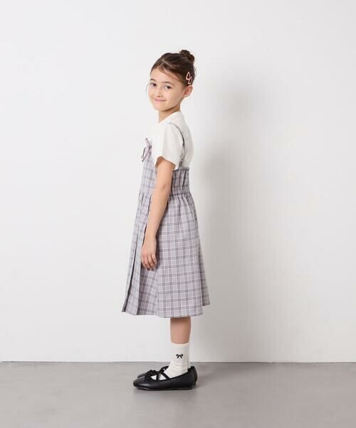 a.v.v / アー・ヴェ・ヴェ ロング・マキシ丈ワンピース | [130-160]フロントリボンプリーツジャンスカ | 詳細6