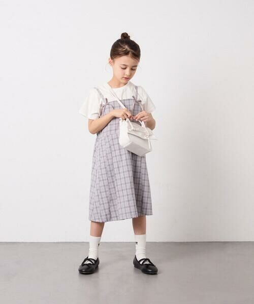 a.v.v / アー・ヴェ・ヴェ ロング・マキシ丈ワンピース | [130-160]フロントリボンプリーツジャンスカ | 詳細8