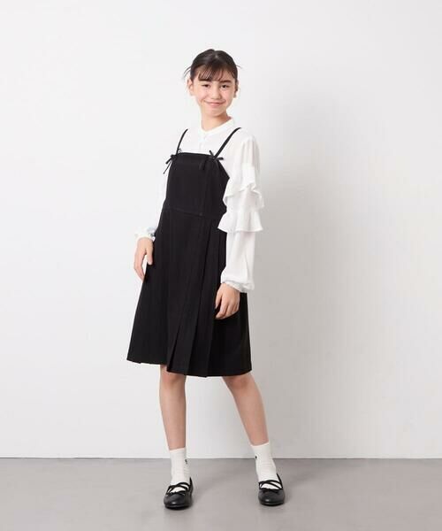 a.v.v / アー・ヴェ・ヴェ ロング・マキシ丈ワンピース | [130-160]フロントリボンプリーツジャンスカ | 詳細17