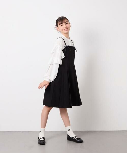 a.v.v / アー・ヴェ・ヴェ ロング・マキシ丈ワンピース | [130-160]フロントリボンプリーツジャンスカ | 詳細19