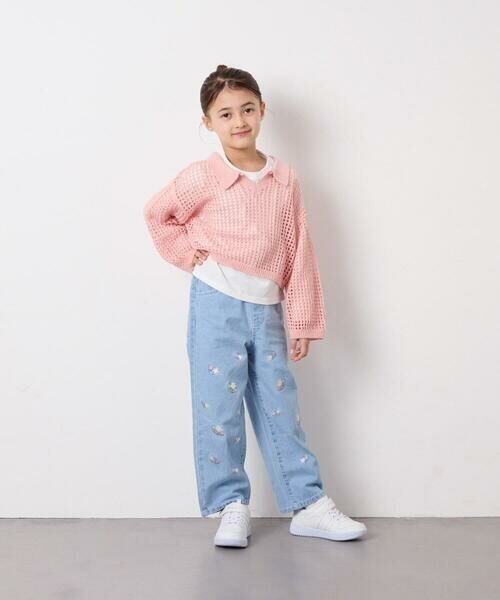 a.v.v / アー・ヴェ・ヴェ ニット・セーター | [120-160][セット]襟付きメッシュニットレイヤードトップス | 詳細5