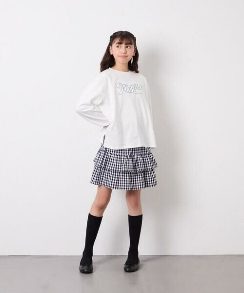a.v.v / アー・ヴェ・ヴェ ミニ・ひざ丈スカート | [110-150]ギンガムフリルスカート | 詳細12