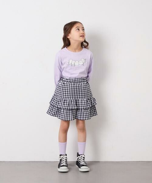 a.v.v / アー・ヴェ・ヴェ ミニ・ひざ丈スカート | [110-150]ギンガムフリルスカート | 詳細4