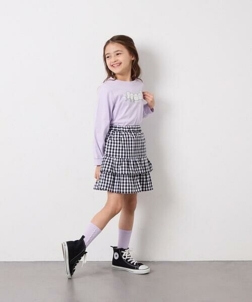 a.v.v / アー・ヴェ・ヴェ ミニ・ひざ丈スカート | [110-150]ギンガムフリルスカート | 詳細5