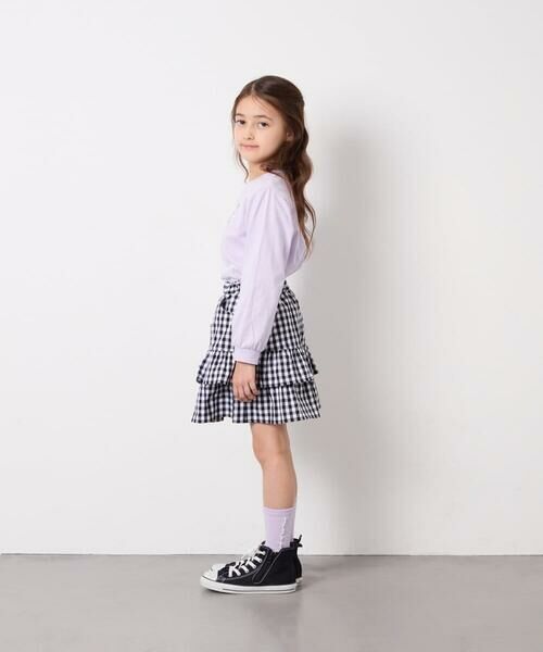 a.v.v / アー・ヴェ・ヴェ ミニ・ひざ丈スカート | [110-150]ギンガムフリルスカート | 詳細6