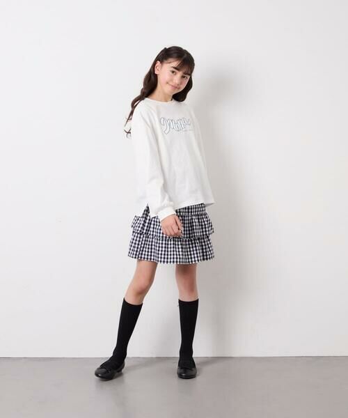a.v.v / アー・ヴェ・ヴェ ミニ・ひざ丈スカート | [110-150]ギンガムフリルスカート | 詳細9