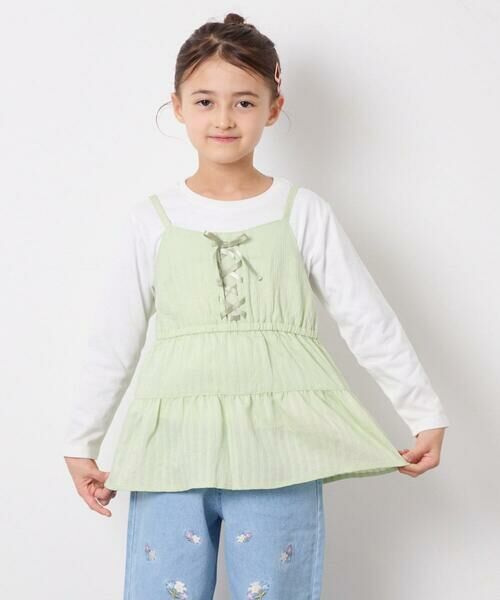 a.v.v / アー・ヴェ・ヴェ その他トップス | [120-160]3WAYレイヤードチュールトップス | 詳細1