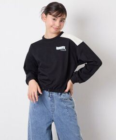 a.v.v / アー・ヴェ・ヴェ カットソー | [130-160]配色ラインロゴカットソー