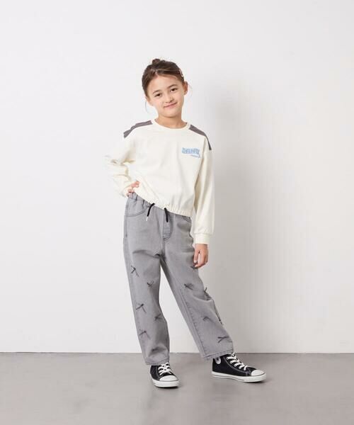 a.v.v / アー・ヴェ・ヴェ カットソー | [130-160]配色ラインロゴカットソー | 詳細3