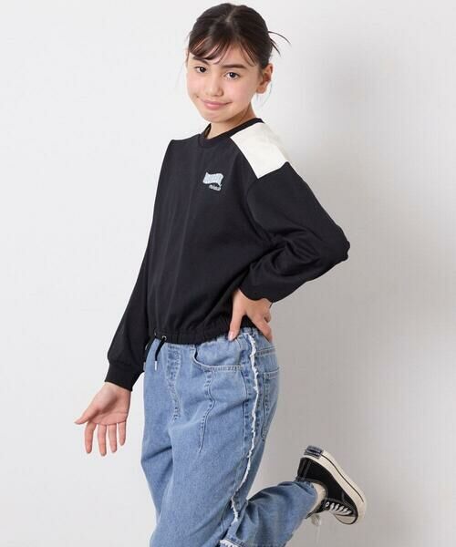 a.v.v / アー・ヴェ・ヴェ カットソー | [130-160]配色ラインロゴカットソー | 詳細10