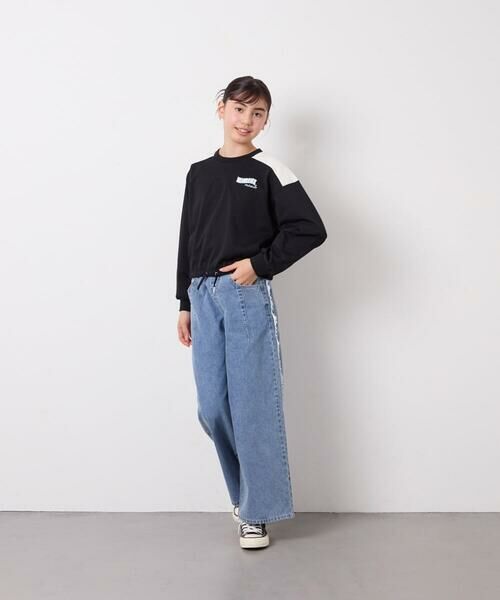 a.v.v / アー・ヴェ・ヴェ カットソー | [130-160]配色ラインロゴカットソー | 詳細11