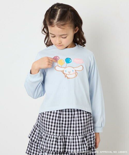 a.v.v / アー・ヴェ・ヴェ カットソー | 【数量限定】[110-140][シナモロール＆ポチャッコ]スパンコールTシャツ | 詳細1