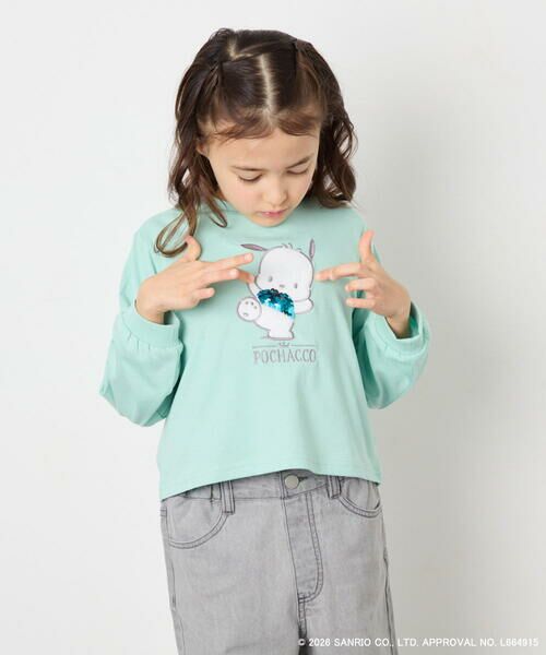 a.v.v / アー・ヴェ・ヴェ カットソー | 【数量限定】[110-140][シナモロール＆ポチャッコ]スパンコールTシャツ | 詳細9