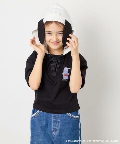 a.v.v / アー・ヴェ・ヴェ カットソー | 【数量限定】[110-160][シナモロール＆ポチャッコ]ミミ付きオーバーTシャツ | 詳細15