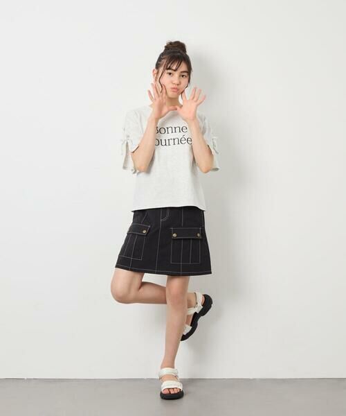 a.v.v / アー・ヴェ・ヴェ その他パンツ | [130-160]配色ステッチカーゴスカパン | 詳細15