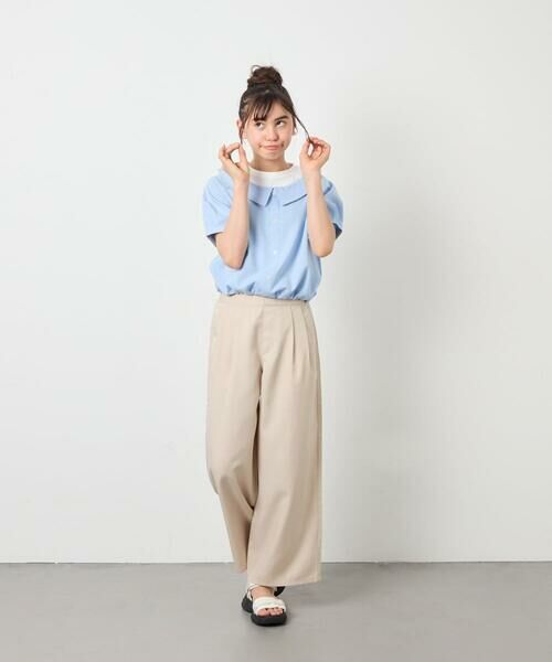 a.v.v / アー・ヴェ・ヴェ その他パンツ | [120-160]麻調サス付きワイドパンツ | 詳細17