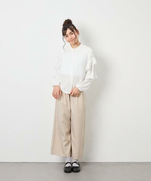 a.v.v / アー・ヴェ・ヴェ その他パンツ | [120-160]麻調サス付きワイドパンツ | 詳細18