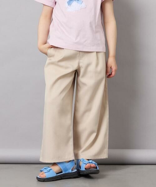 a.v.v / アー・ヴェ・ヴェ その他パンツ | [120-160]麻調サス付きワイドパンツ | 詳細2