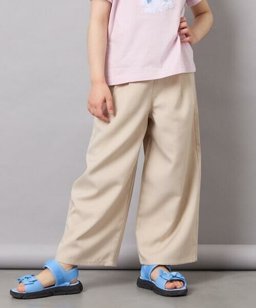a.v.v / アー・ヴェ・ヴェ その他パンツ | [120-160]麻調サス付きワイドパンツ（ベージュ）