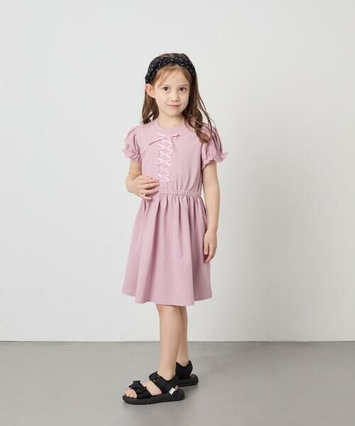 a.v.v / アー・ヴェ・ヴェ ロング・マキシ丈ワンピース | [120-160]レースアップフレアワンピース | 詳細4