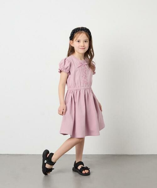 a.v.v / アー・ヴェ・ヴェ ロング・マキシ丈ワンピース | [120-160]レースアップフレアワンピース | 詳細5