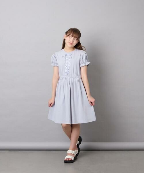 a.v.v / アー・ヴェ・ヴェ ロング・マキシ丈ワンピース | [120-160]レースアップフレアワンピース | 詳細11