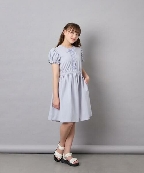 a.v.v / アー・ヴェ・ヴェ ロング・マキシ丈ワンピース | [120-160]レースアップフレアワンピース | 詳細13
