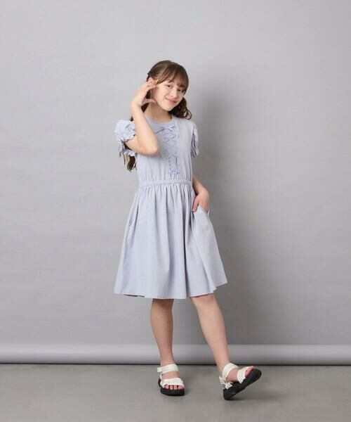 a.v.v / アー・ヴェ・ヴェ ロング・マキシ丈ワンピース | [120-160]レースアップフレアワンピース | 詳細14