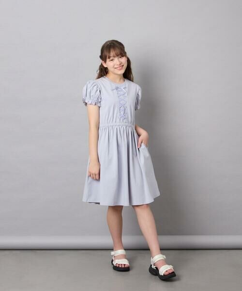 a.v.v / アー・ヴェ・ヴェ ロング・マキシ丈ワンピース | [120-160]レースアップフレアワンピース | 詳細15